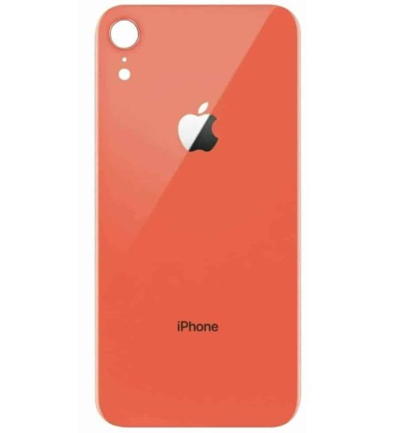 Apple iPhone XR Back Glass Rear Glass Back Cover Replacement - Coral