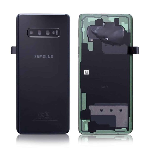 Samsung Galaxy S10 Plus Back Panel Glass Door Battery Cover Replacement in India Chennai - Prism Black