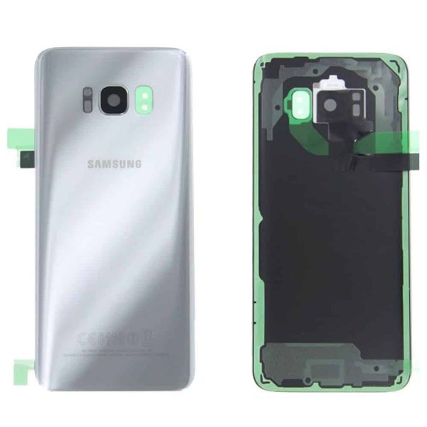 Samsung Galaxy S8 Back Panel Glass Door Battery Cover Replacement in India Chennai - Silver