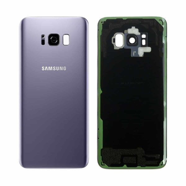Samsung Galaxy S8 Back Panel Glass Door Battery Cover Replacement in India Chennai - Violet
