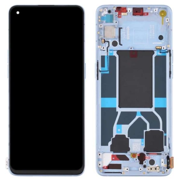 Oppo Reno 6 5G Display and Touch Screen Combo Replacement Price in Chennai India Original With Frame - Blue - CPH2251